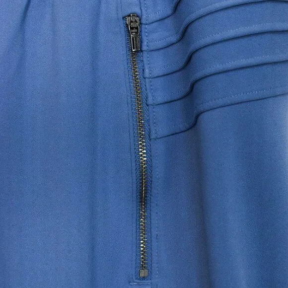 Athleta Venice High Rise Moto Joggers Cottage Blue Zip Pockets Sz 1X Athleisure - Picture 6 of 12